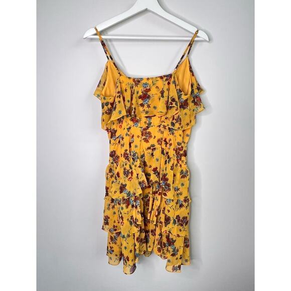 NWT Rebecca Minkoff Marla Tiered Ruffle Floral Print Mini Dress Women's Sz Small - Picture 3 of 12